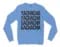 Yachacha Yachacha, Gachacha Gachacha - Black Men/Unisex Long Sleeve T-Shirt in Carolina Blue Color